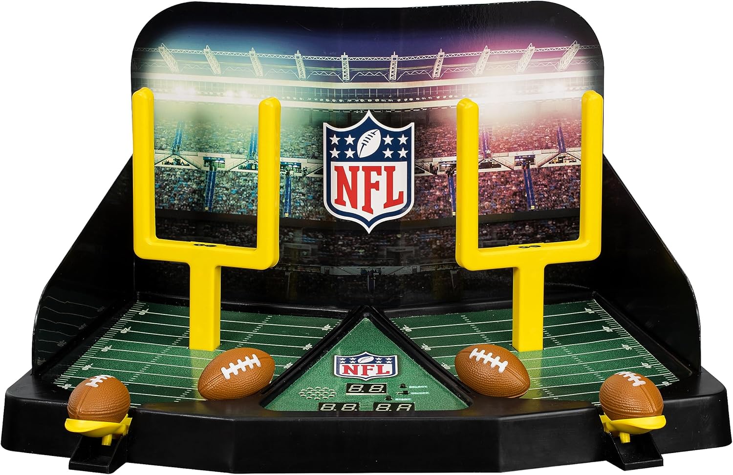 Franklin Sports Mini Football Field Goal Tabletop Game - Flying Field Goal Mini Football Game for Kids + Adults - Fun Indoor Sports Table Game for All Ages - Tabletop Football Board Game