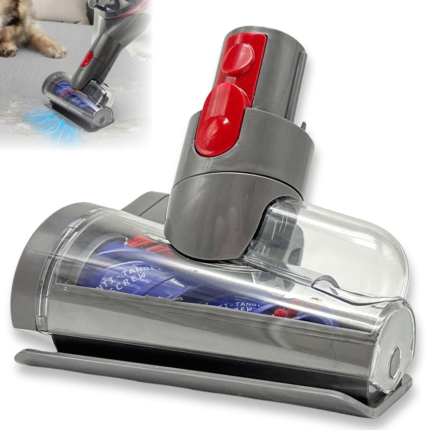 Mini Motorized Brush Head for Dyson V7 V8 V10 V11 V15 Vacuum Cleaners