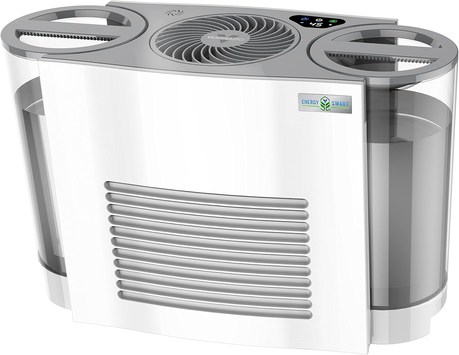 Vornado EVDC500 Energy Smart Evaporative Humidifier with Automatic Shut-off, 2 Gallon Capacity, LED Display