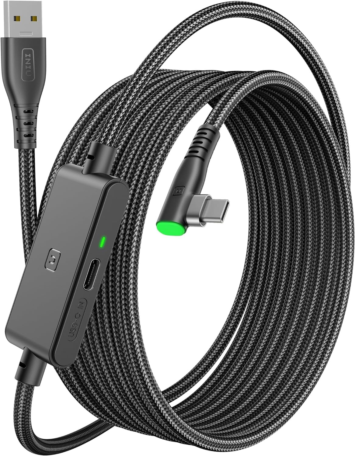 INIU 5m VR Link Cable with Separate Charging Port, USB 3.0 to USB C Cable