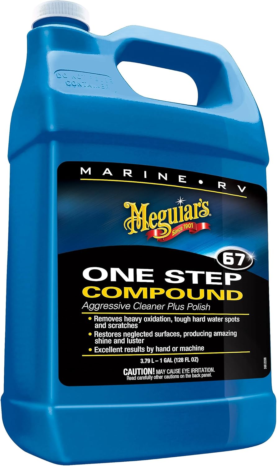 Meguiar's M6701 Marine/RV One Step Compound 1 Gallon