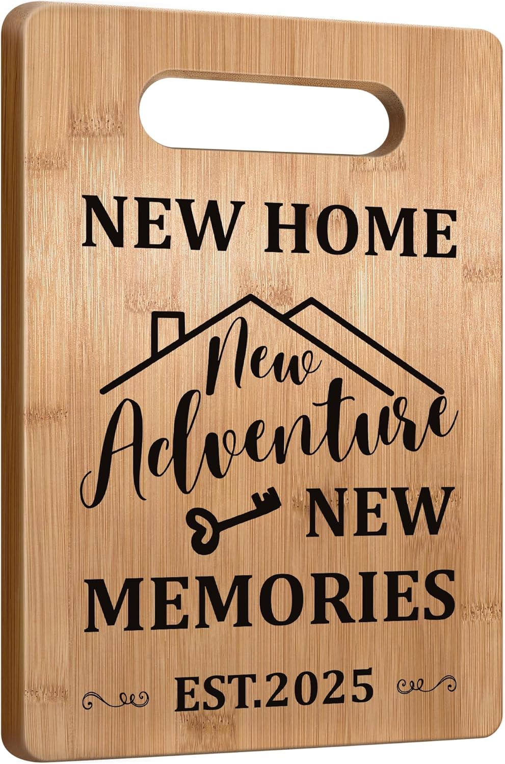 Housewarming Gift for New House Homeowner, House Warming Gifts New Home 2025 Cutting Board Gift, First Home Gift for Neighbor, Realtor Closing Gifts for Home Buyers New Home New Adventure New Memories