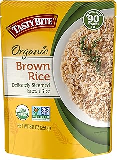 Tasty Bite Organic Brown Rice, 8.8 Ounce, Ready to Eat, Microwavable, Vegan, Gluten-Free