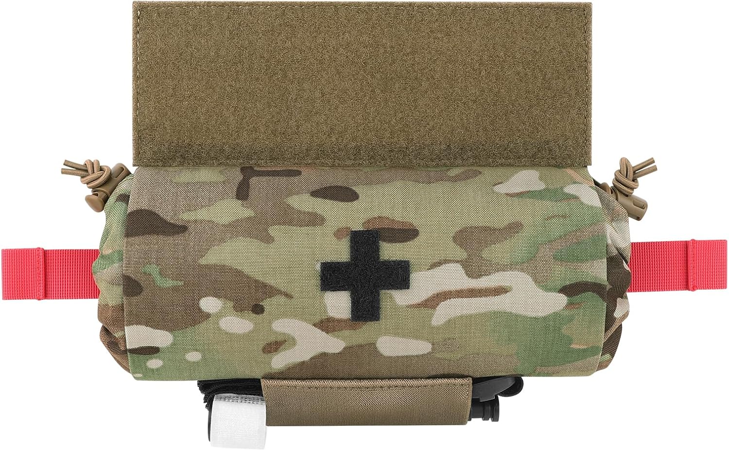 KRYDEX GEAR Tactical First AID Trauma Roll Up Medic Pouch EMT IFAK Dangler Drop Dump Pouch for Vest Chest Rig