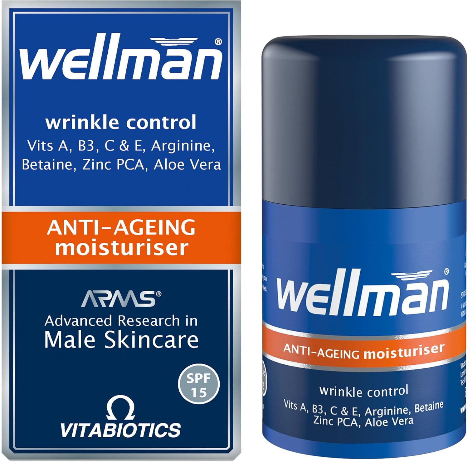 Vitabiotics Wellman Anti-Ageing Moisturiser - 50 ml, Pack of 1