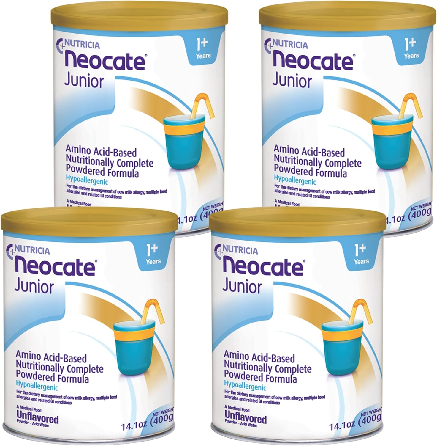 Neocate Junior 478/100grams/Case of 4/Unflavored