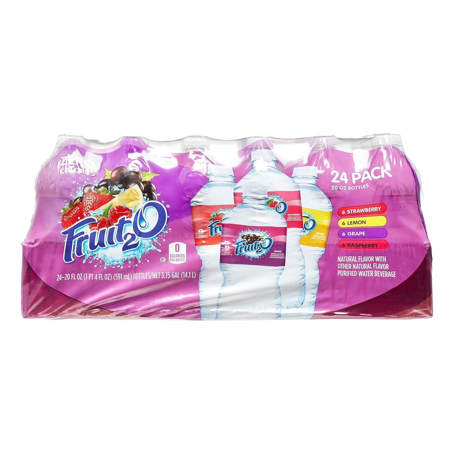 Fruit2O Zero Calorie Flavored Water 20 Piece Variety Pack, 16 Ounce