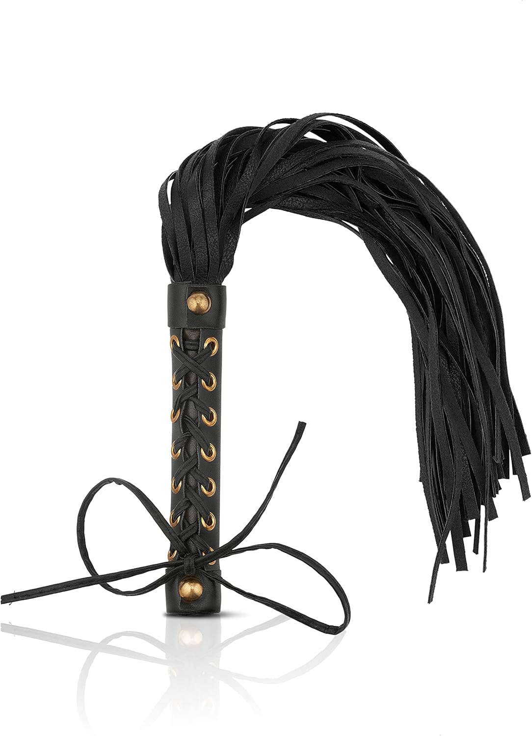 Horse Riding Crop Whip Training Equestrian Faux Leather 18 Inches