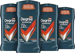 Degree Men Antiperspirant Deodorant Adventure Freshness and Odor Protection Deodorant for Men 2.7 Oz, (Pack of 4) Woodsy, Stick
