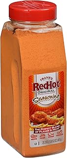 Frank's RedHot Original Seasoning, 21.2 oz - One 21.2 Ounce Container of Hot Sauce Seasoning Blend of Savory Garlic and Spicy Cayenne Pepper, Perfect for Dry-Rubs
