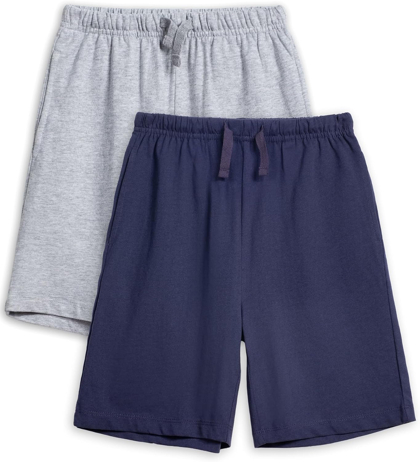 YoungSoul Kids Jersey Shorts Set of 2 Boys Girls Summer Casual Jogger Shorts