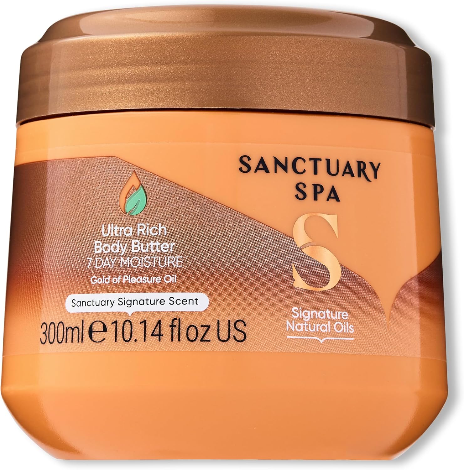 Sanctuary Spa Body Butter with Shea Butter and Cocoa Butter, No Mineral Oil, Cruelty Free and Vegan Body Butter for Women, 300 g