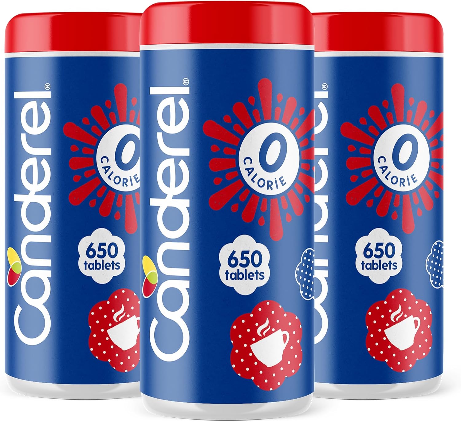 Canderel Sweetener 650 Tablets - Zero Calorie Sugar Alternative - Pack of 3 (1950 tabs)