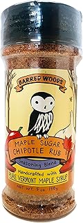 Maple Sugar Chipotle Rub - 5 oz Jar - BBQ and Bacon Rub - Barred Woods Maple