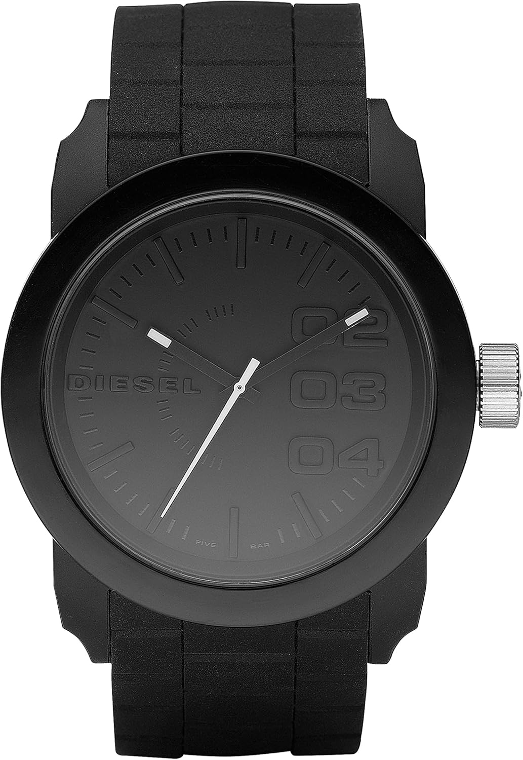 Diesel Double Down watch for men, Quartz movement with Silicone, Stainless steel or Leather strap (packaging may vary)