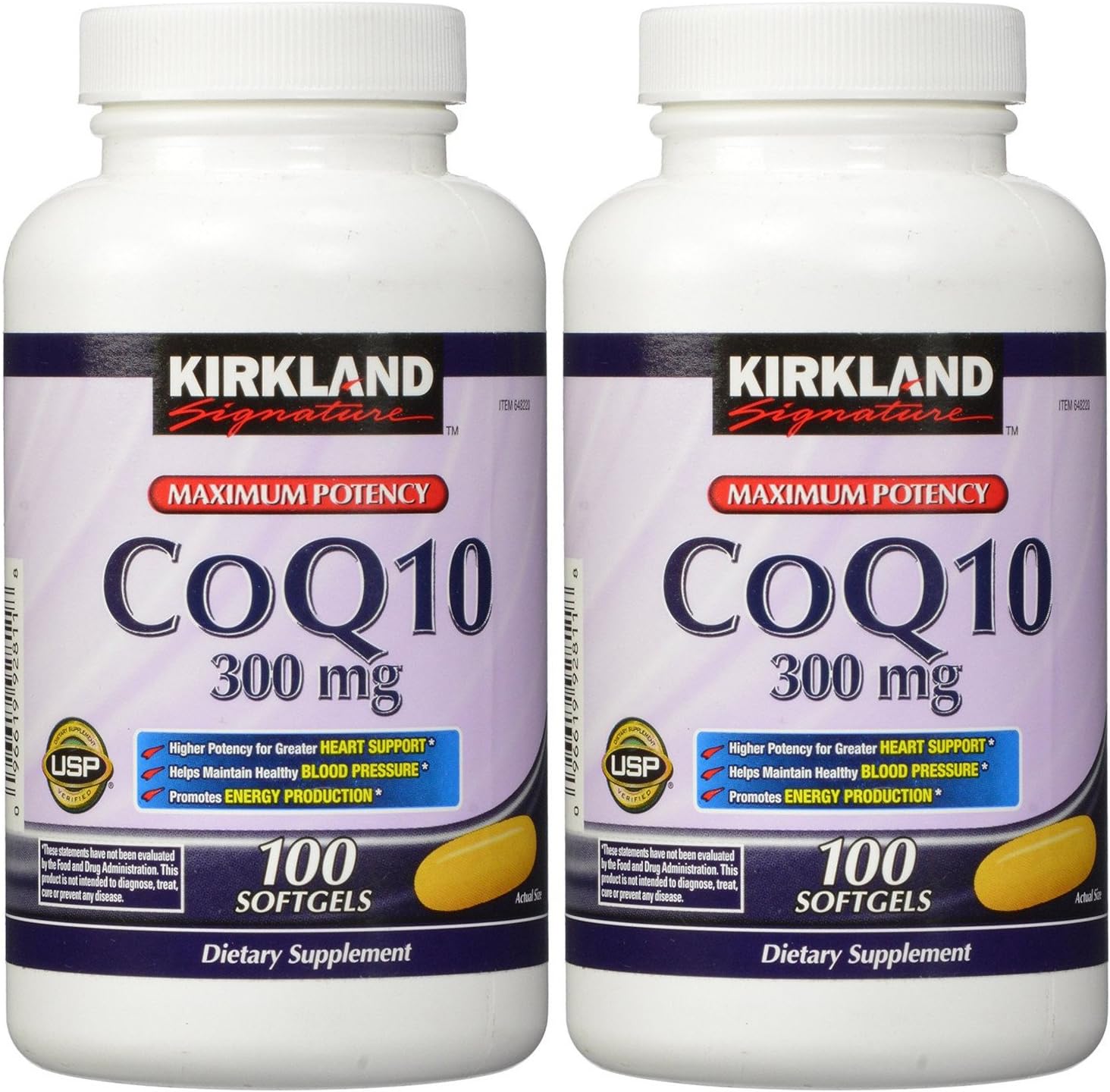 Kirkland wcaqZ, COQ10 300 mg 100 Softgels (Pack of 2)