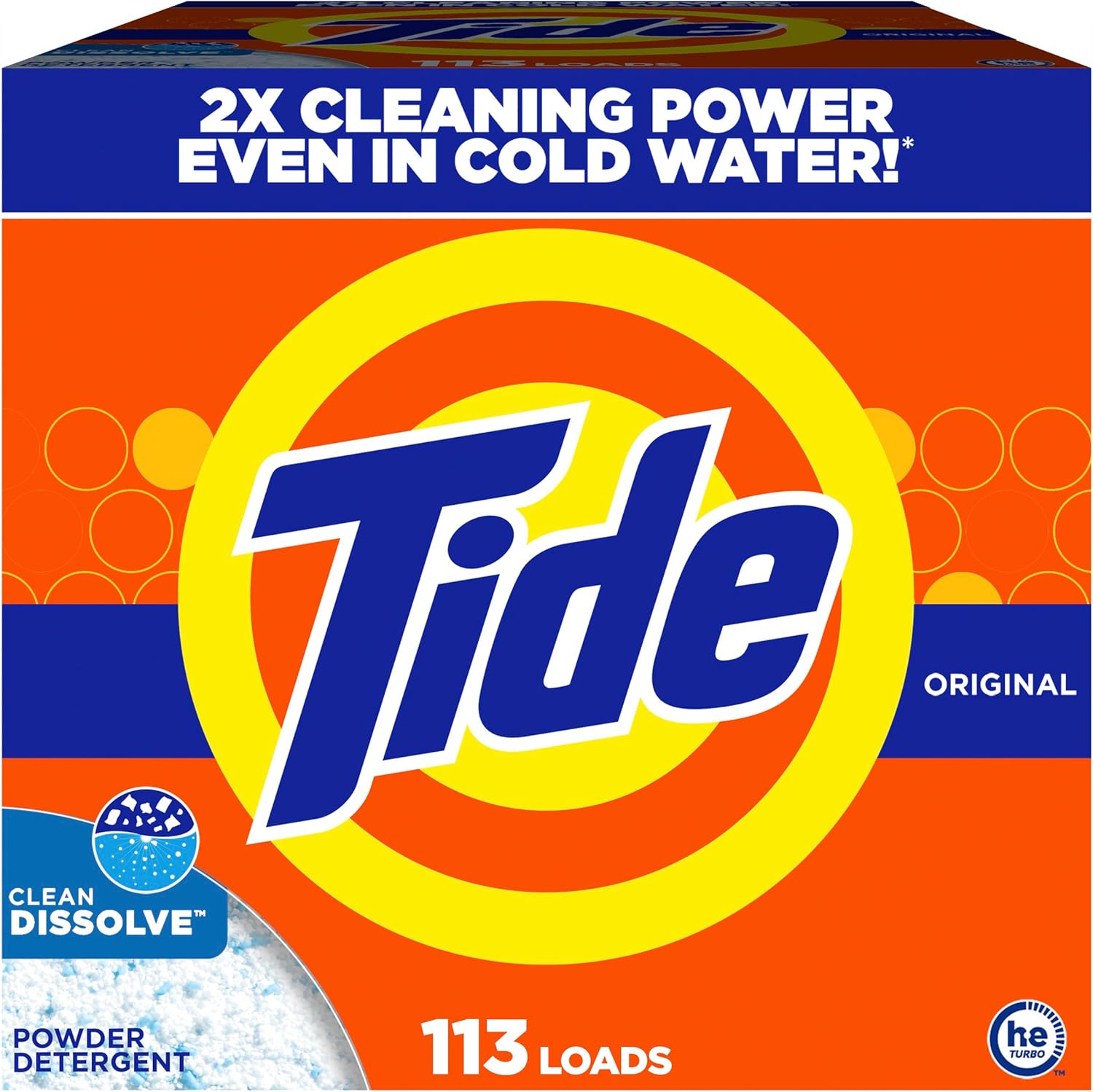 Tide Powder Laundry Detergent Original, 143 Ounce (Packaging May Vary)
