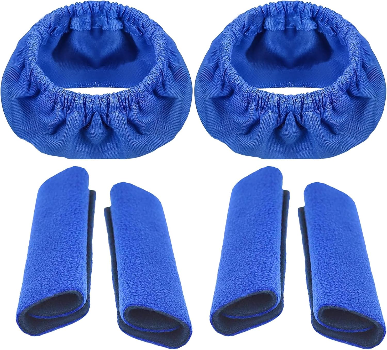 2 PCS Cpap Mask Liners,4PCS Anti-indentation pad,Mask Liners for CPAP,Sleep Apnea Mask Liners,Mask Liners,Mask Cushion Covers,Suitable for Full-Face Cpap Masks,Washable,Reduce Indentation (Blue)
