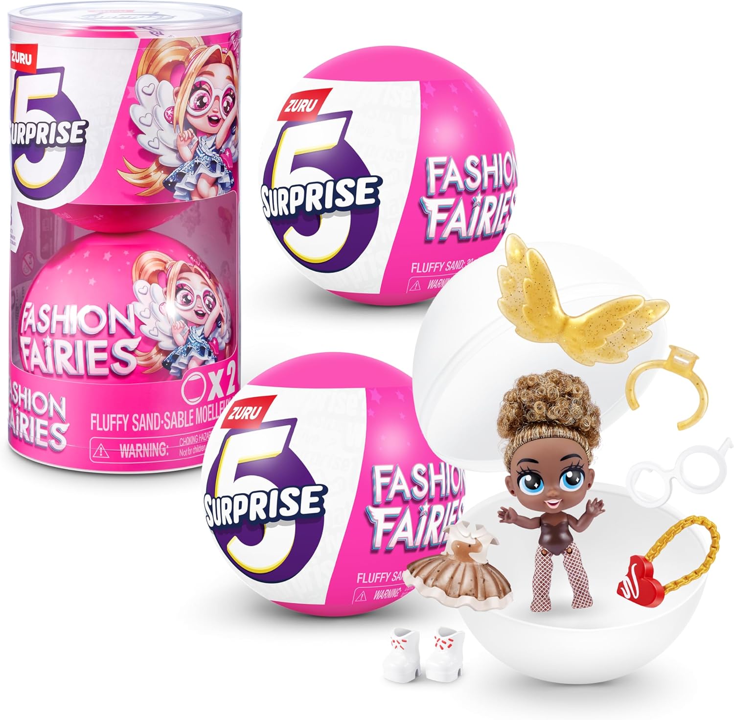 5 Surprise Fashion Fairies (2 Pack) by ZURU Girls, Mystery, Collectibles, Fashionable, Fairy, Surprise, Unboxing