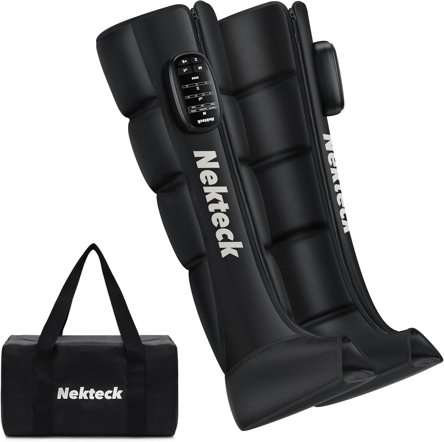 Nekteck Cordless Leg Compression Massager Recovery System, (2-Pack) Middle