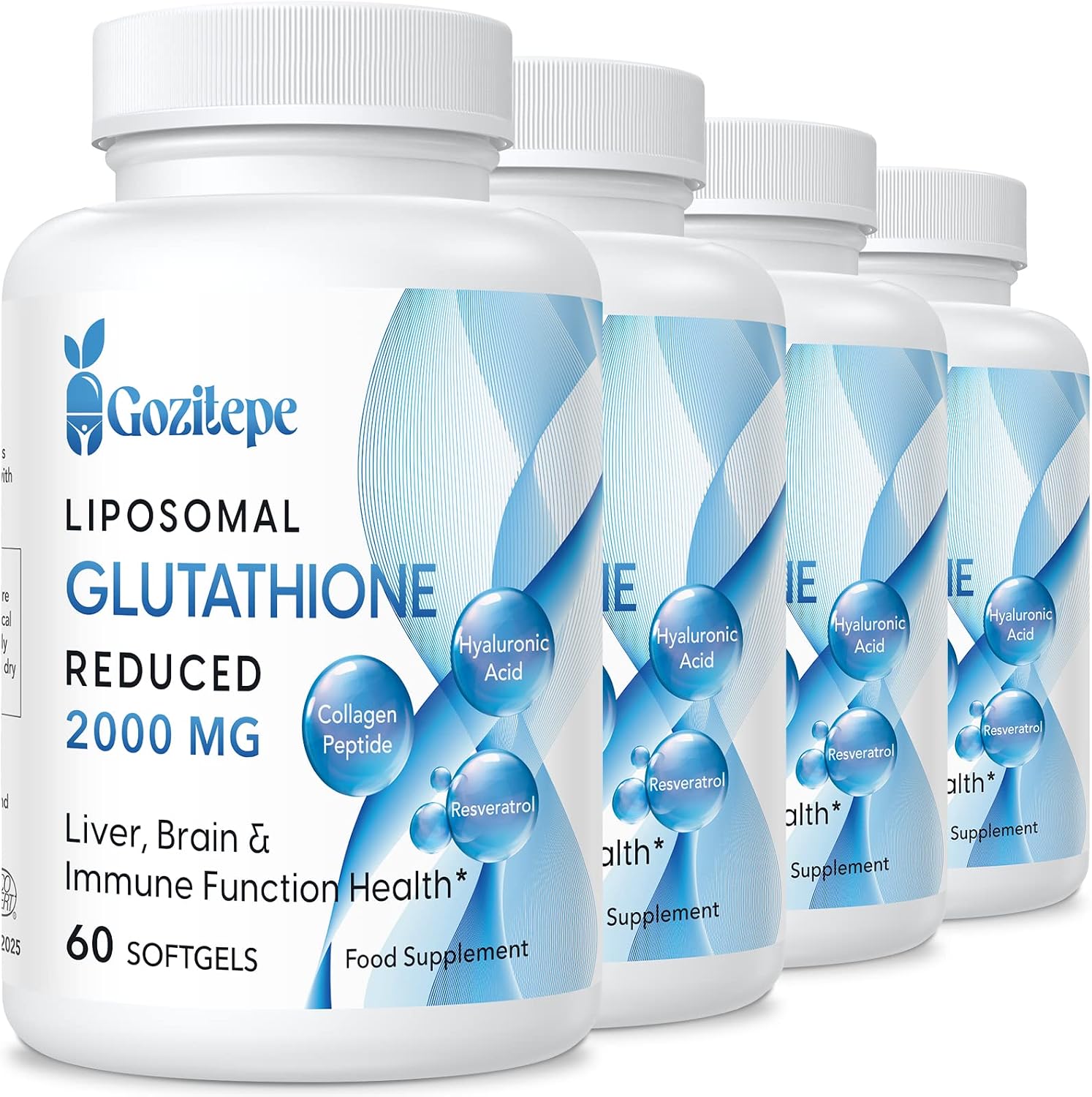 Liposomal Glutathione 2000mg, Reduced Glutathione Supplement