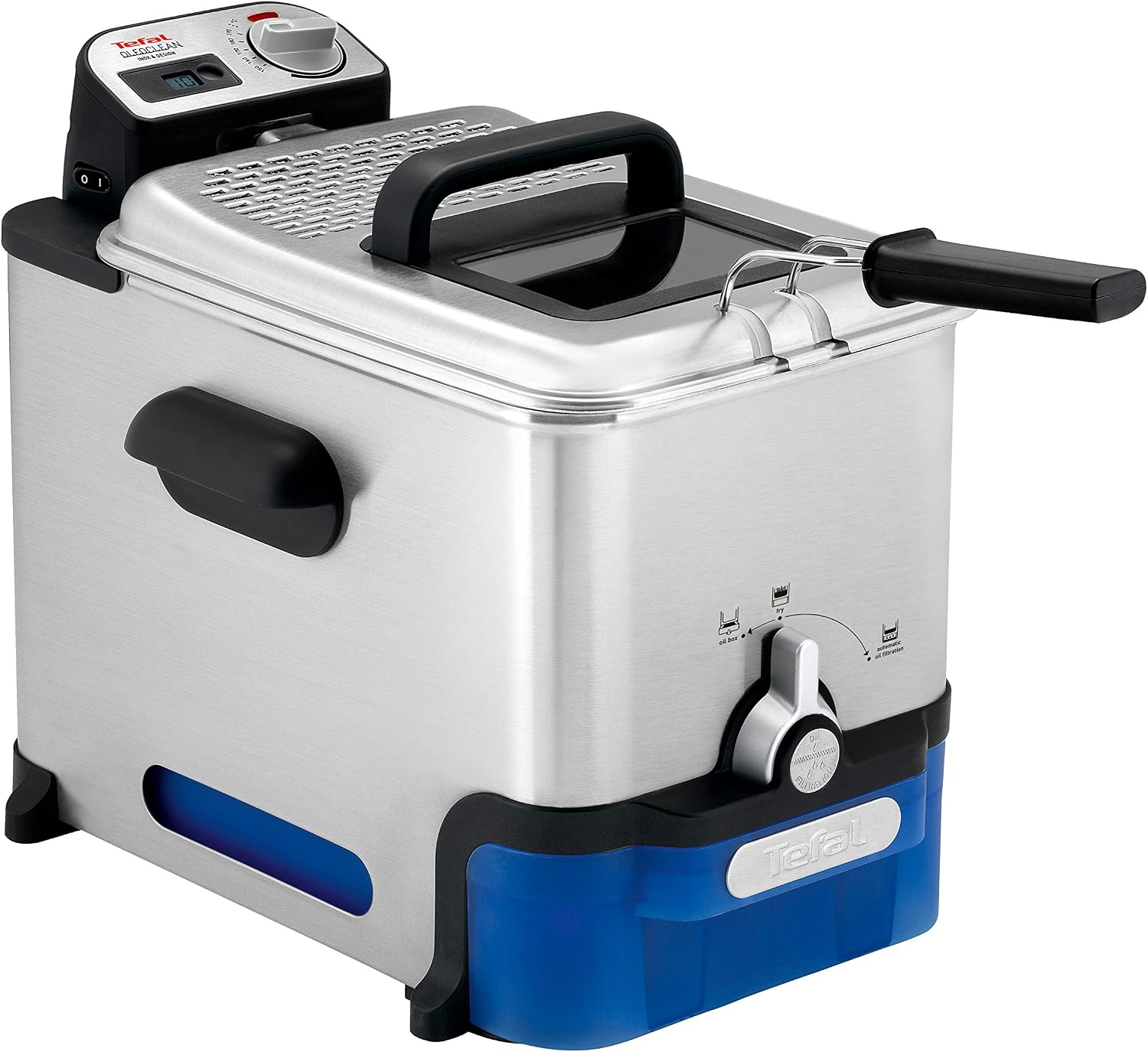 Tefal Oleoclean Pro Deep Fat Fryer, Patented Oil Filtration System - 3.5L