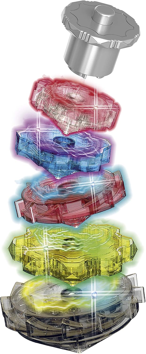 Totem Infernal Power, spinning top toy, build your Totem Tower and light up your Totem.