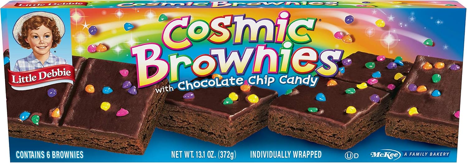 Little Debbie Cosmic Brownies - 1 Box with 6 Individually Wrapped Brownies