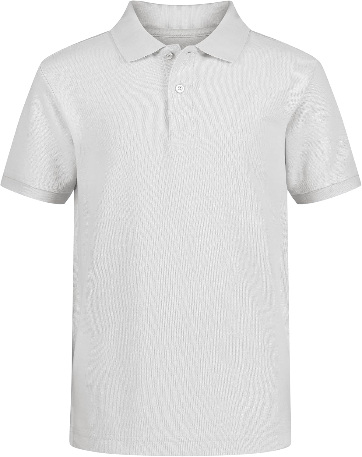 Nautica Boys' School Uniform Short Sleeve Polo Shirt, Button Closure, Comfortable & Soft Pique Fabric