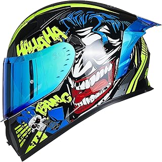 ILM Motorcycle Helmet Full Face with Pinlock Compatible Clear&Tinted Visors and Fins Street Bike Motocross Casco DOT Model Z501