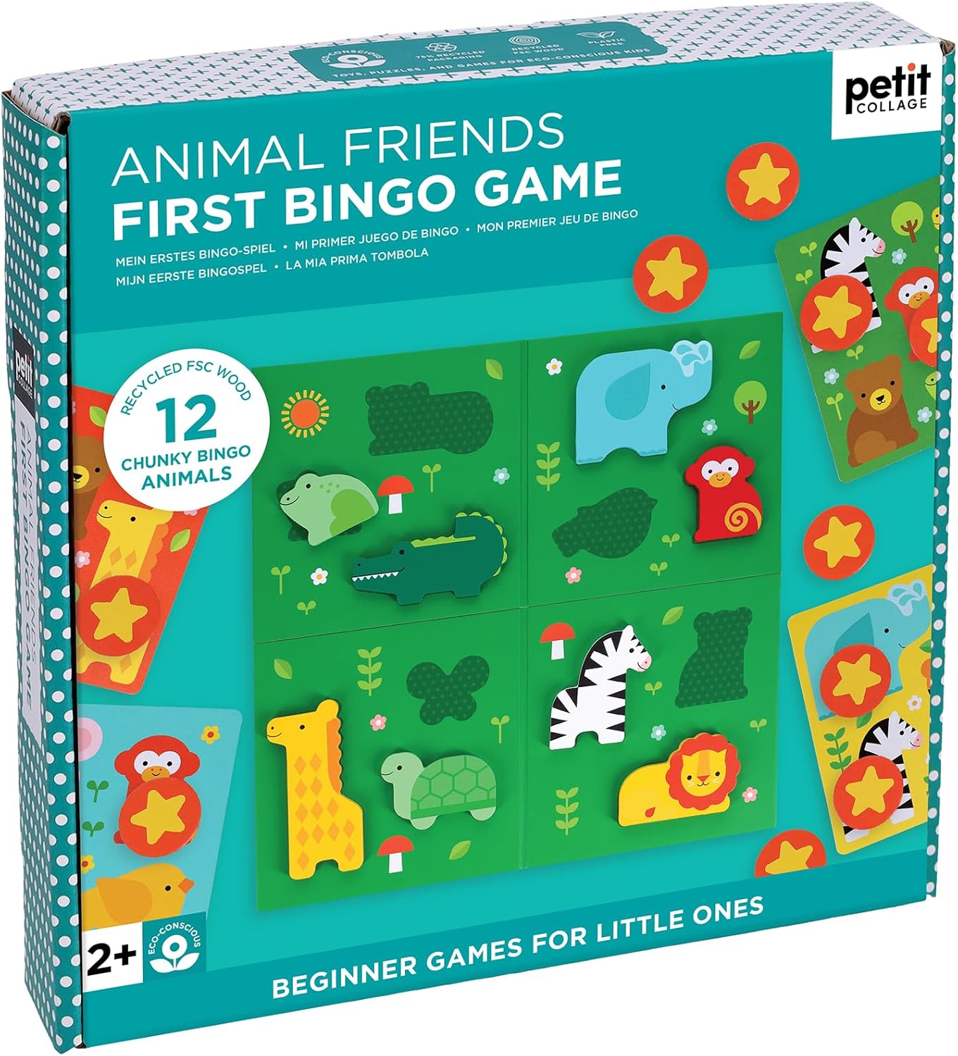 Petit Collage First Bingo Game: Animal Friends