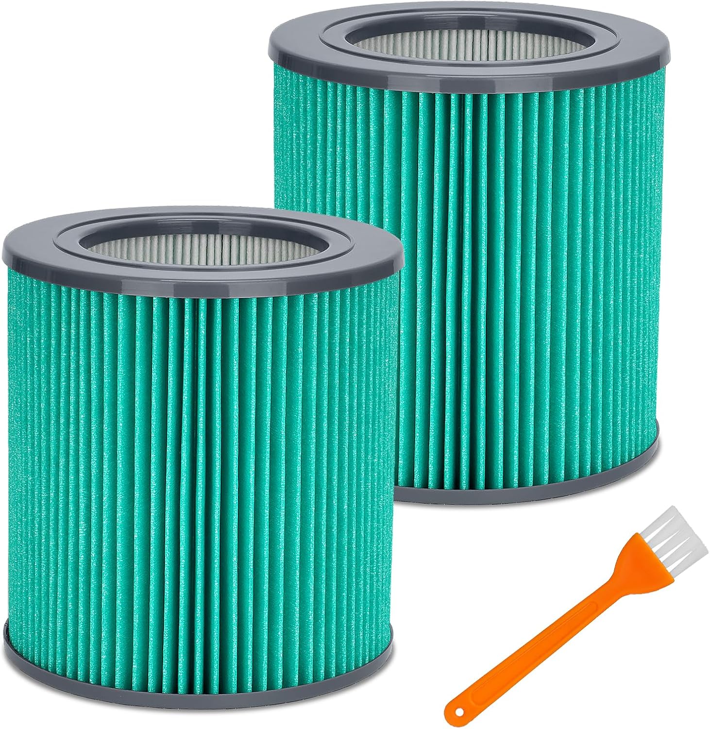 2 Pack Air Mini Replacement Filters Compatible with Moleku-le Air Mini & Air Mini + Air Purifiers, 3-in-1 High-Efficiency True HEPA Replacement Filter, Supports Healthy Indoor Living Green