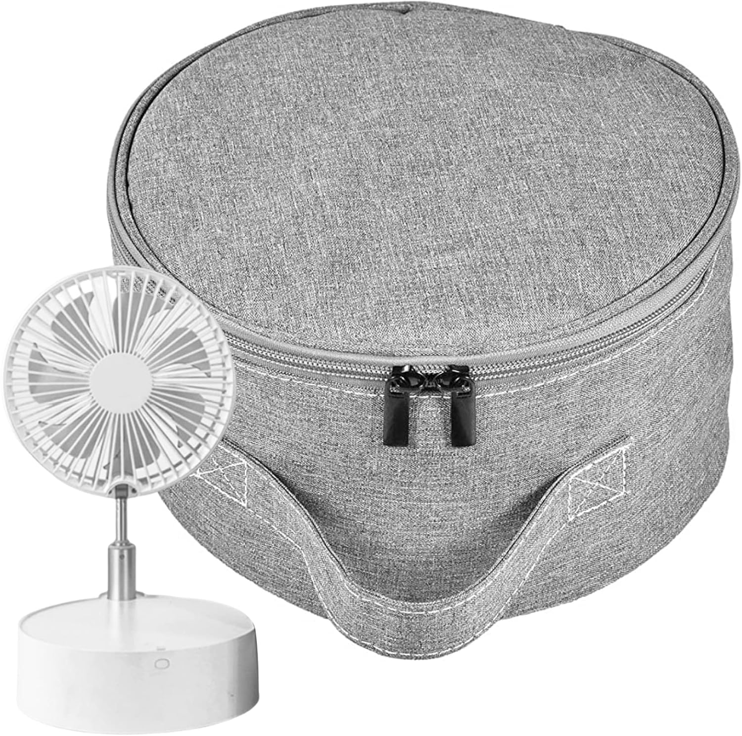 Wedhapy Portable Fan Storage Bag Waterproof Folding Telescopic Fan Hand Bag Case for P9/ P9S/ P10/ P11/ Q7/ N97/N98 Travel Camping 9x5.12inchPortable Fan Storage Bag case Telescopic F