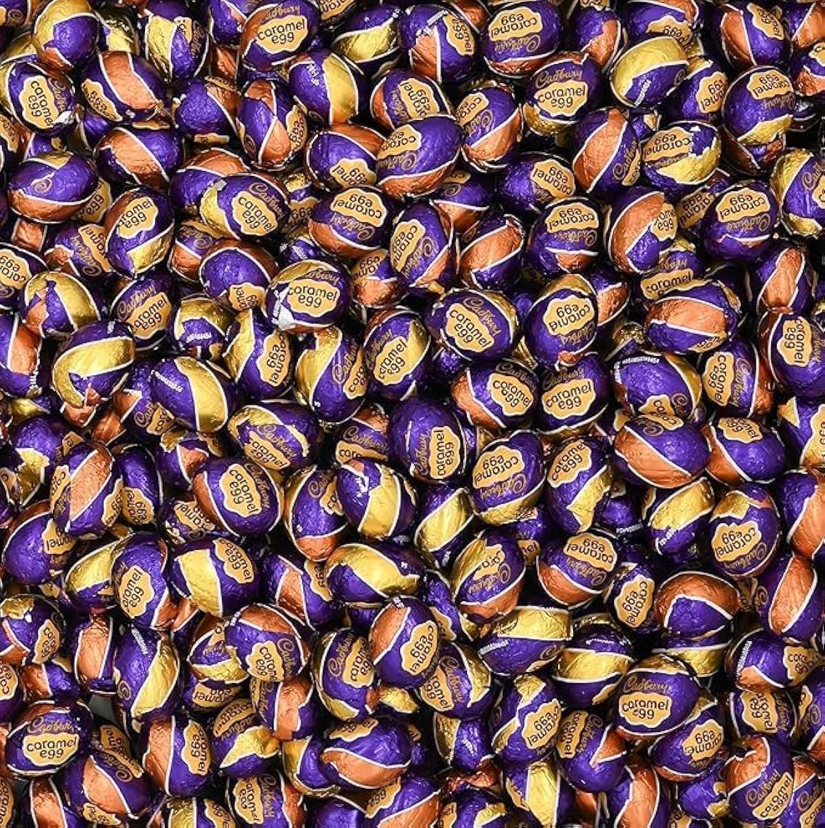 Cadbur'yEggs Milk Chocolate Caramel Filled Creamy Mini Eggs Candy - 48 Count Indvidually Wrapped Mini Eggs - Perfect for Gift Basket Filler & Beyond - Bulk Party Pack