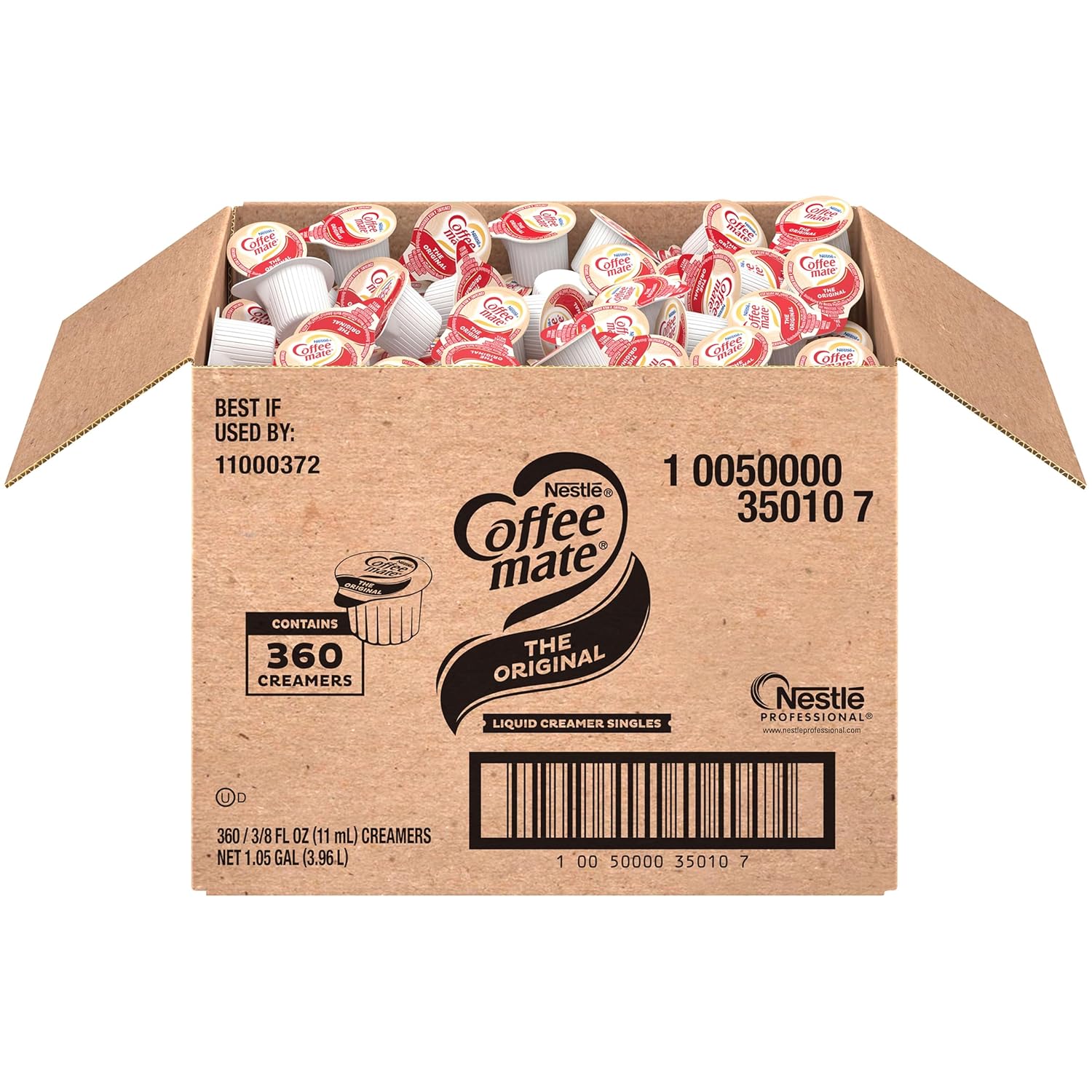 Nestle Coffee mate Coffee Creamer, Original, Liquid Creamer Singles, Non Dairy, No Refrigeration, 0.375 fl oz Tubs (Pack of 360)