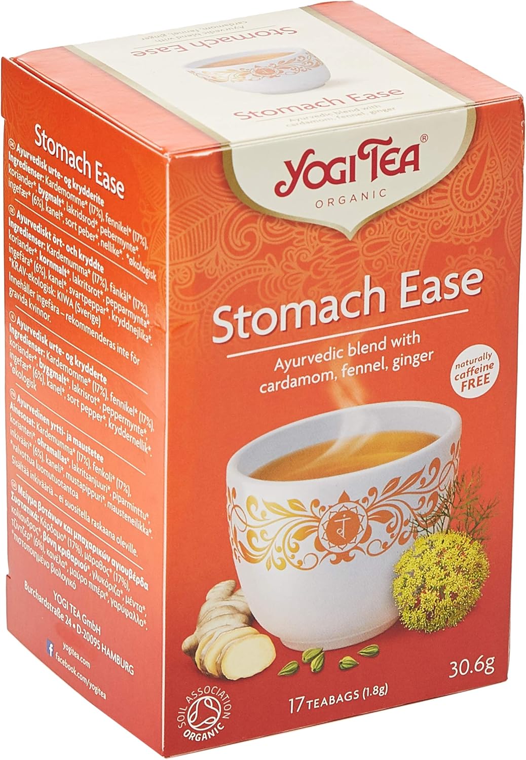 Yogi Tea Stomach Ease (1 box of 17 bags)