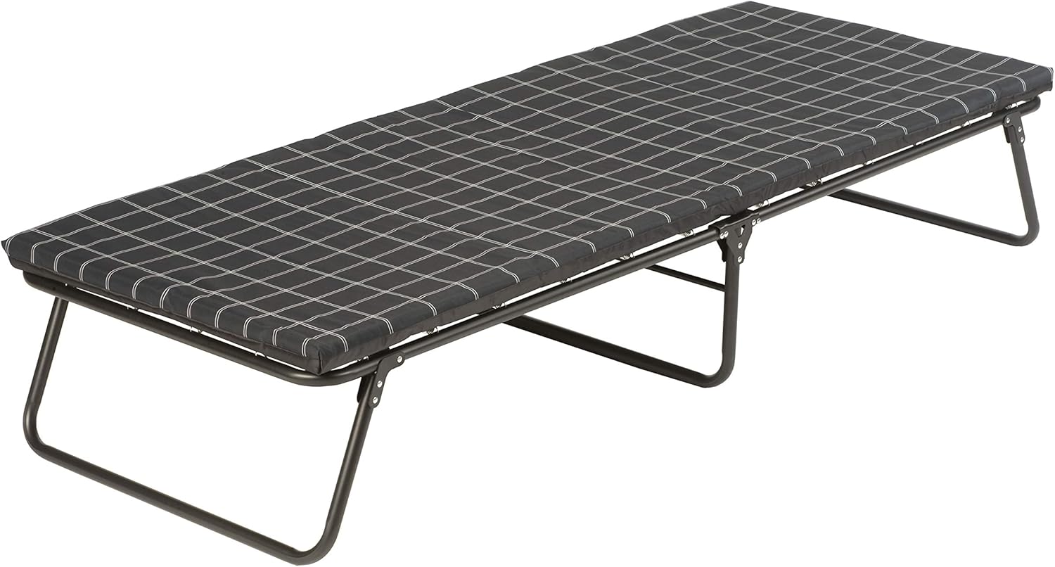Coleman ComfortSmart Glamping Cot with Sleeping Pad, Folding Steel Cot with Thick Mattress Pad for Comfortable Sleeping, Deluxe Size Available for Big & Tall Adults
