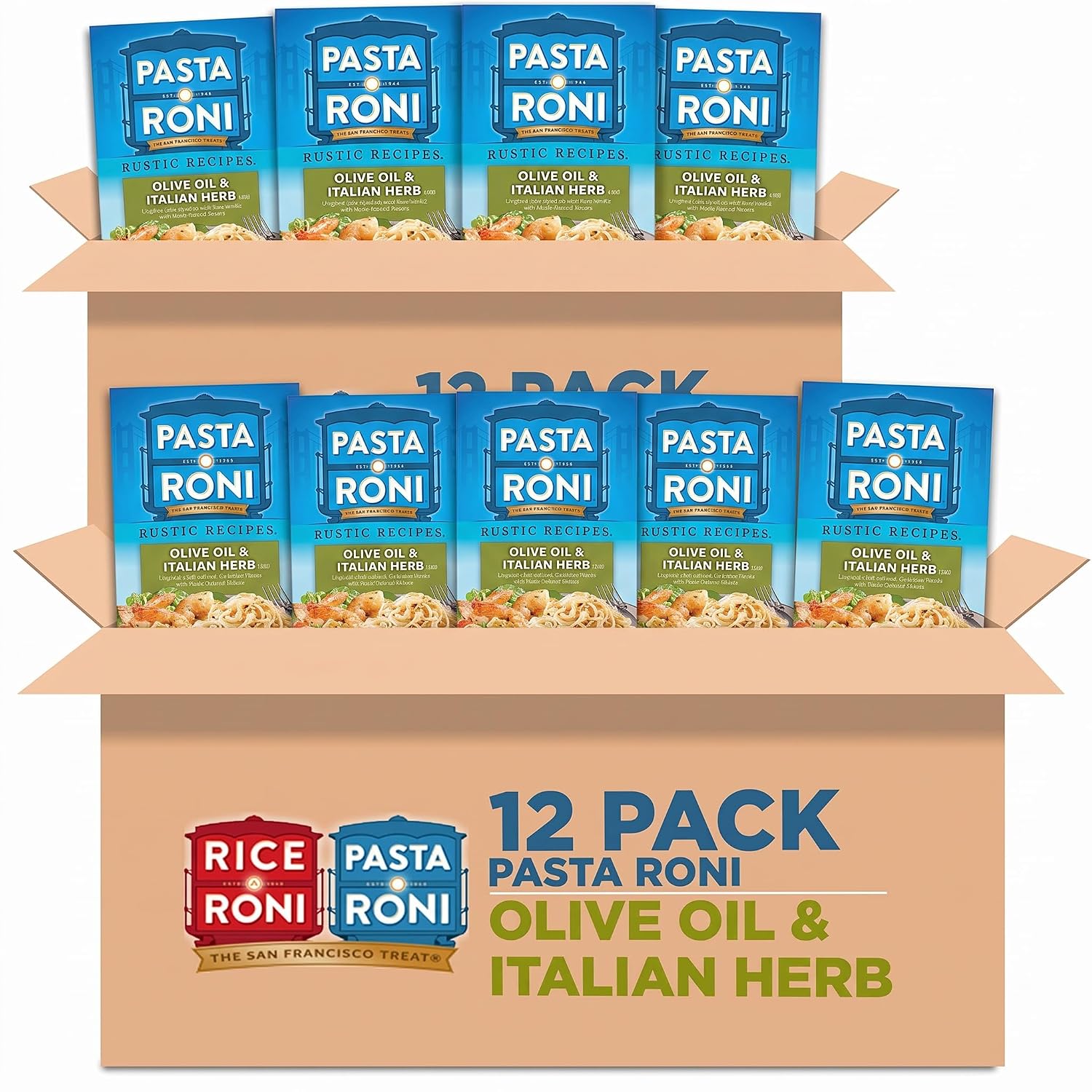 Pasta Roni, Olive Oil & Italian Herb Linguine, 4.7oz Boxes (24 Pack)