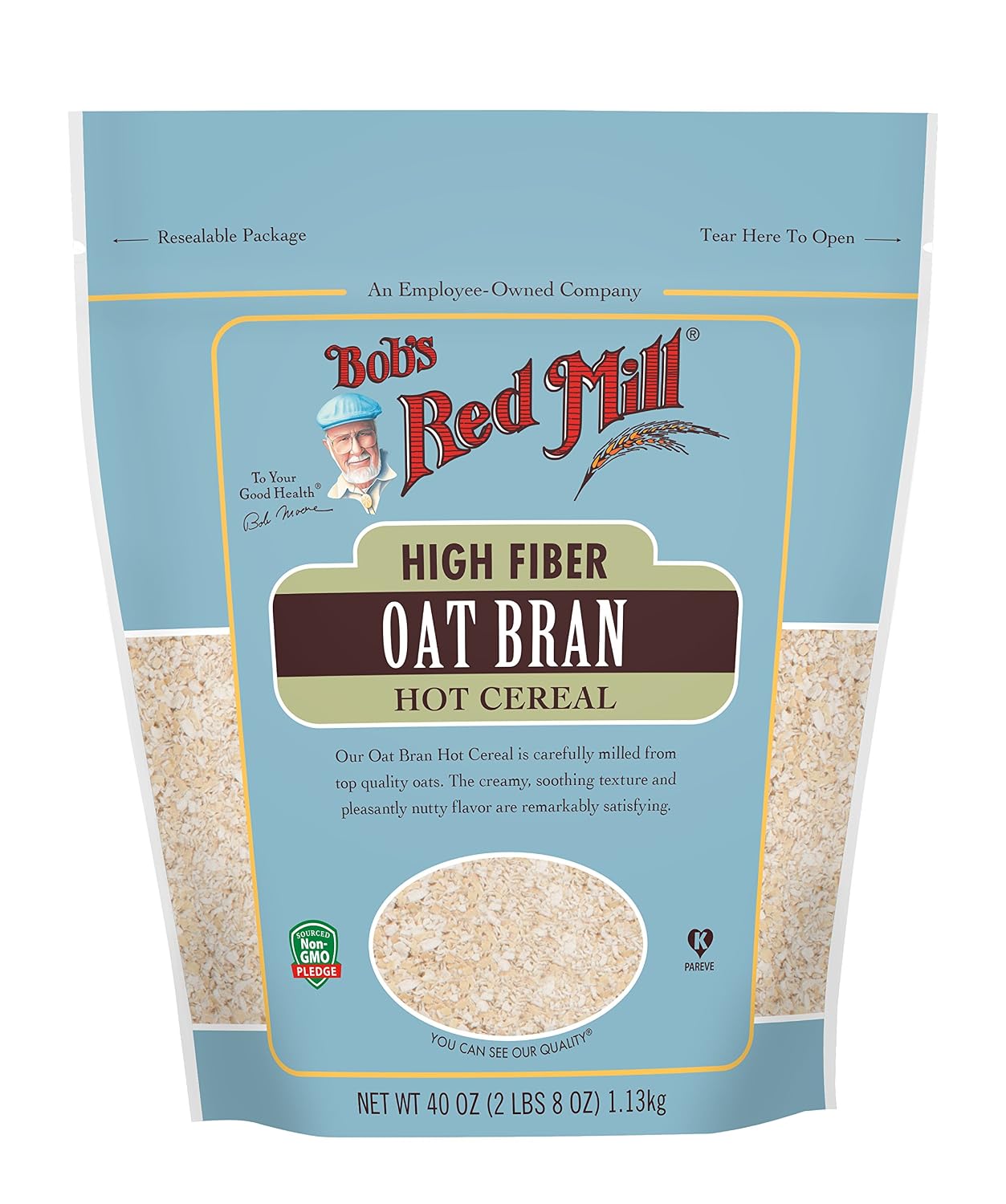 Bob's Red Mill Oat Bran Hot Cereal, 40-ounce
