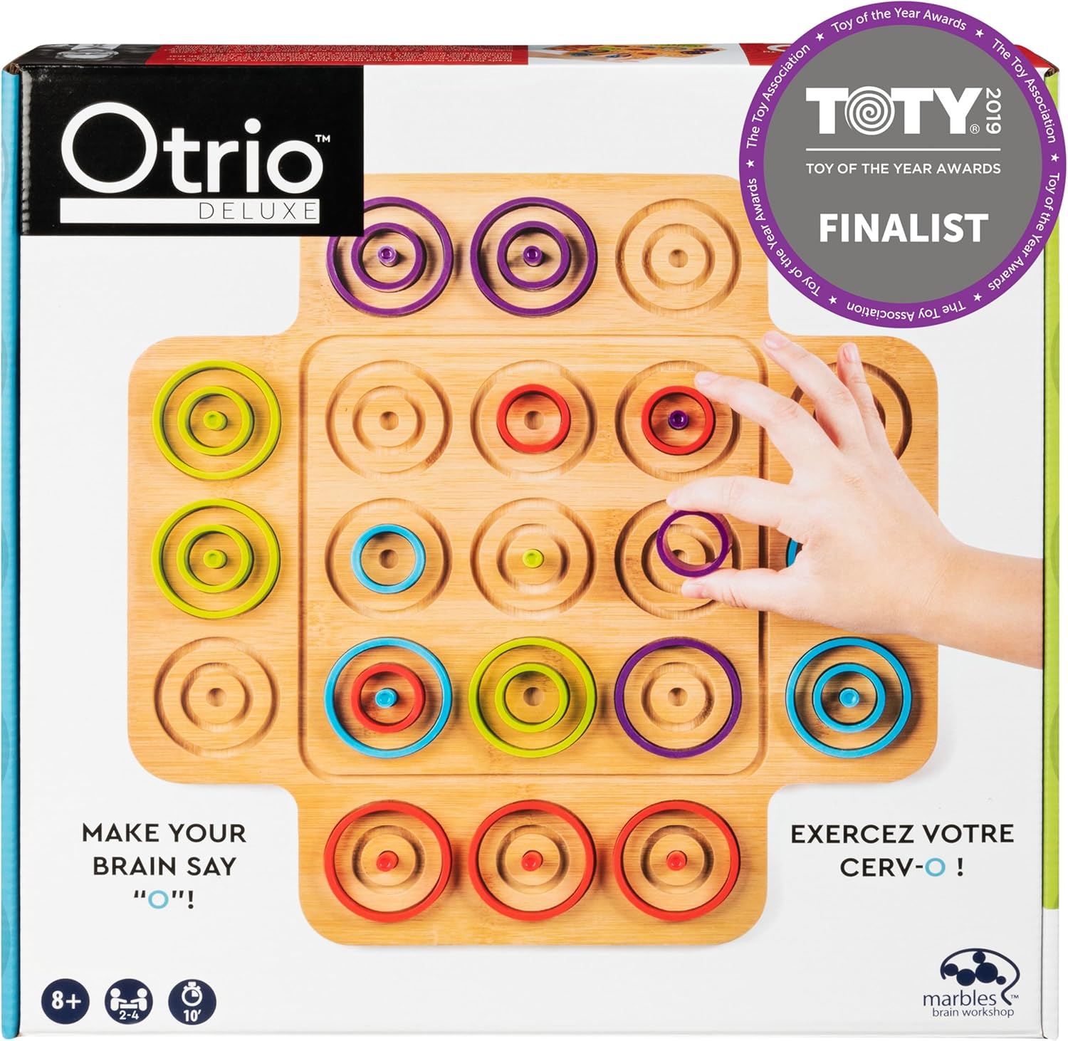 Spin Master Games, Otrio Wood Strategy, Fun Family Board, STEM, Interactive Puzzle, Family Night for Ages 8+