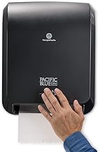 Pacific Blue Ultra 8" High-Capacity Automated Touchless Paper Towel Dispenser by GP PRO (Georgia-Pacific); Black; 59590; 12.9" W x 9" D x 16" H; 1 Dispenser