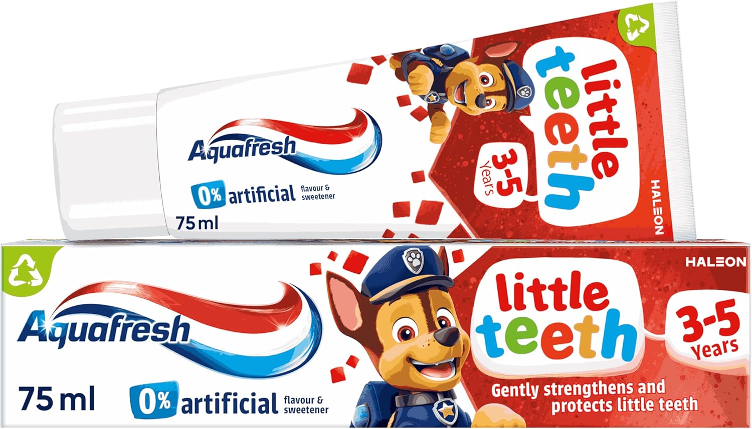 Aquafresh Little Teeth 3-5 years, Kids toothpaste, Gently Strengthens and Protects Little Teeth, 75ml