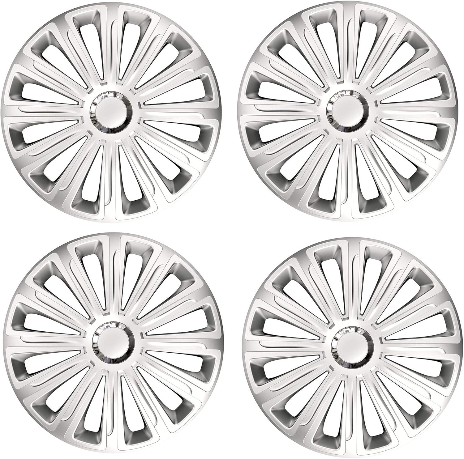 UKB4C 16" 4 x MC Multi-Spoke Wheel Trims Hub Caps Covers Protectors