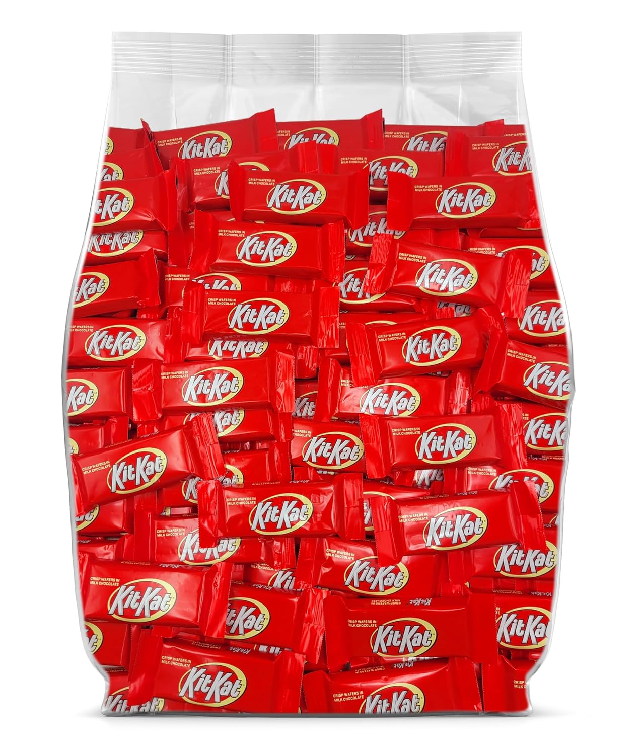 KitKat Milk Chocolate Snack Size Bars - 60 Individually Wrapped KitKat Candy Bars - Kit Kat Snack Size Candy Bulk Bag Perfect for Snacking, Sharing and Parties - Kit Kat Bulk - 2 Pounds of KitKats