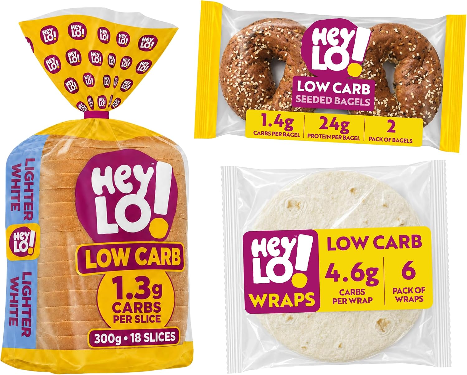 HeyLO Low Carb Keto Bread Discovery Bundle