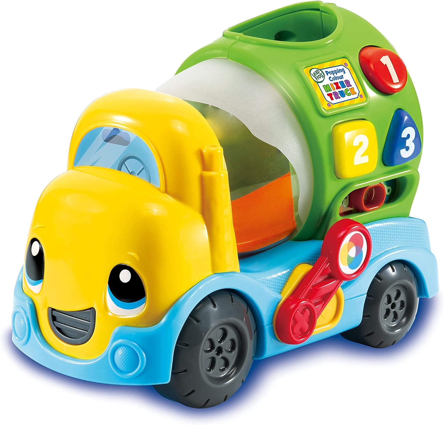 LeapFrog 601903 Popping Colour Mixer Truck Learning Baby Toy Educational Musical Shape Sorter, Sounds Babies & Toddlers from 6 Months+, Boys & Girls