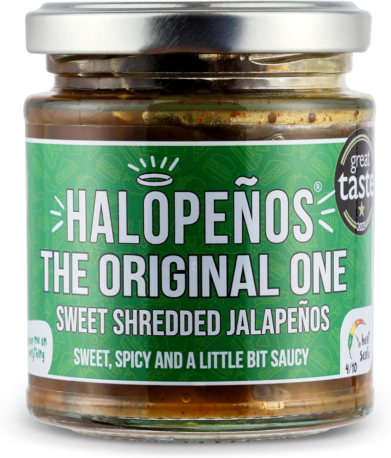 Halopenos - Original Shredded Jalapenos, 200g Jar
