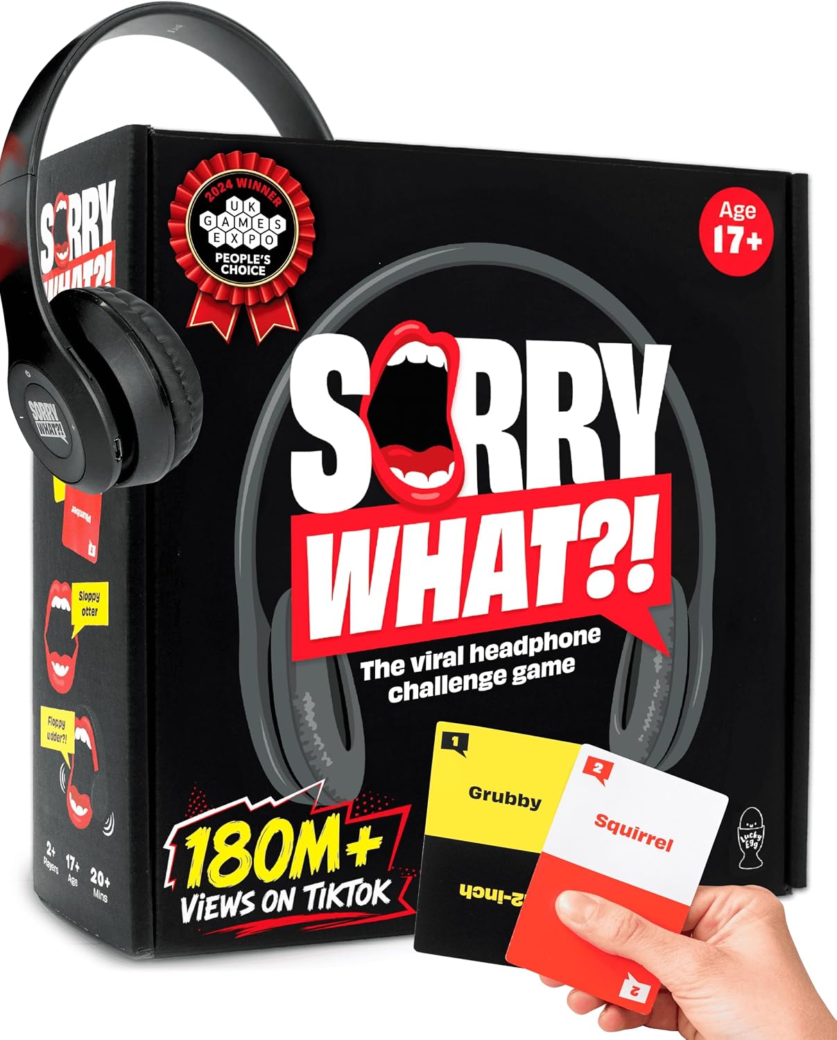 Sorry What - Award Winning Headphone Challenge Party Game for Adults 17+