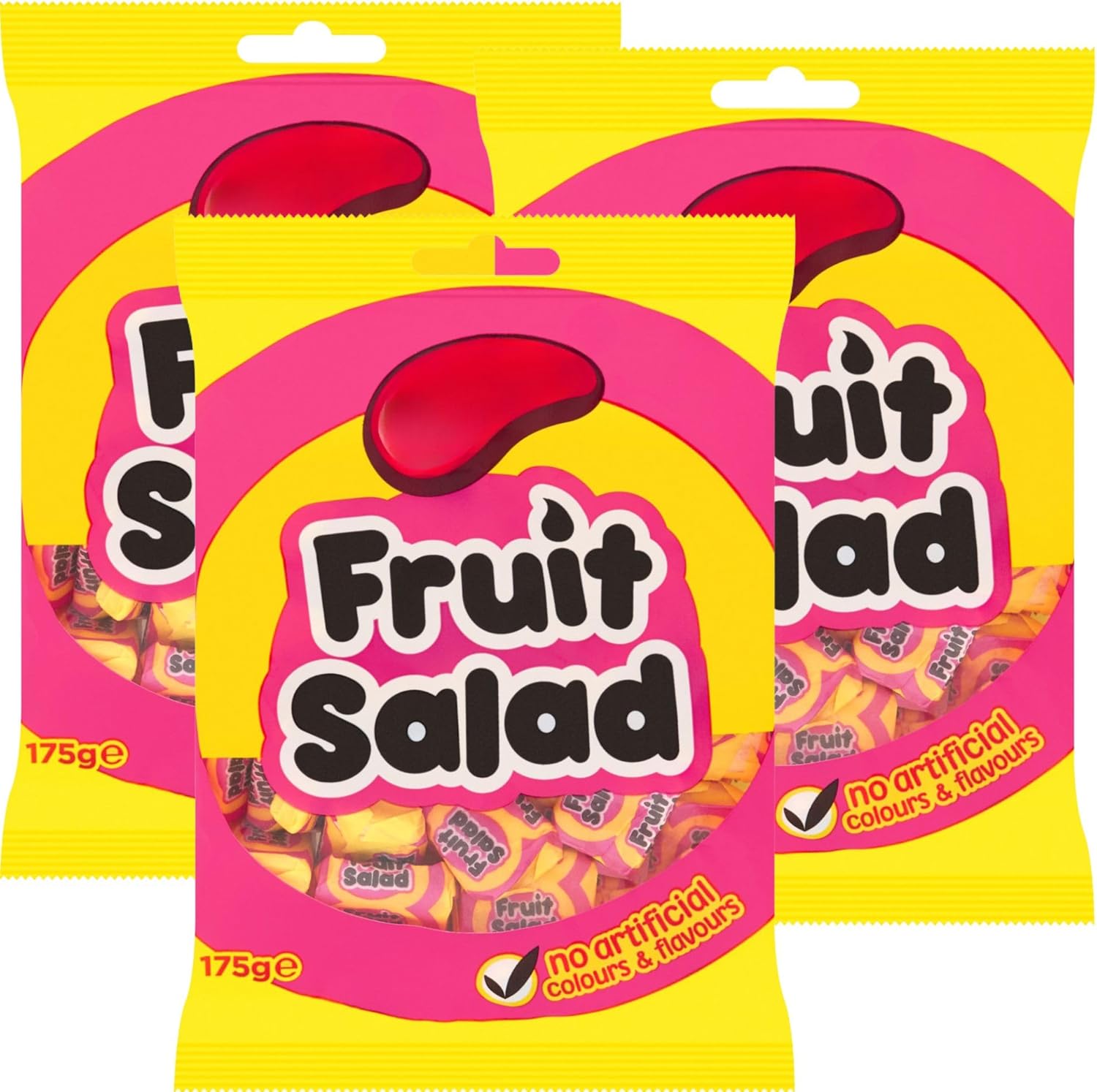 Barratts Fruit Salads Fruit & Chewy Sweets 175 g (3 Pack) -By Oerich Gift