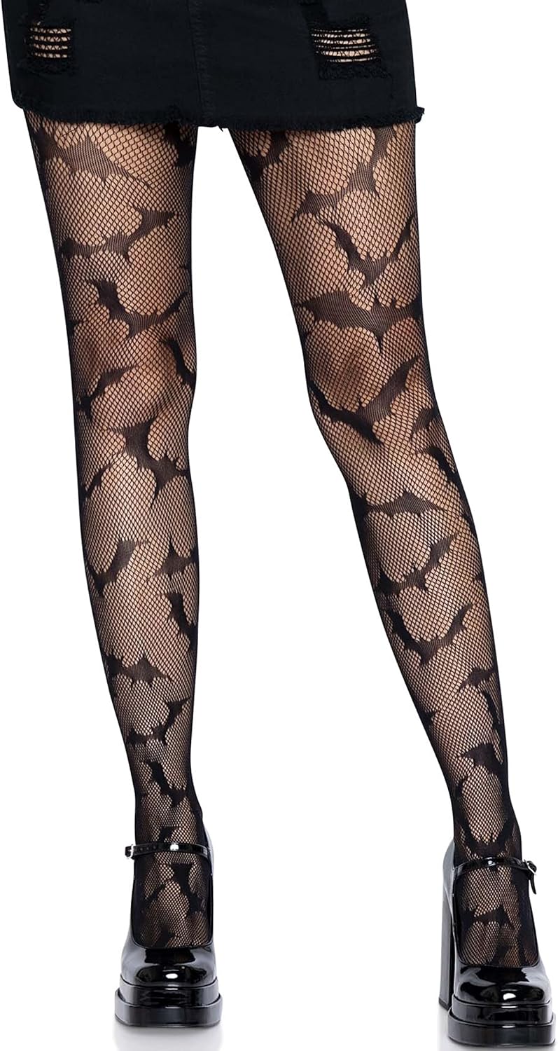 Leg Avenue Women's Dark Alternative Animal Fishnet Tights